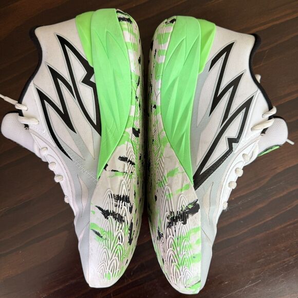 Size 13 - Lamel-O Basketball Shoes Green and White PUMA MB.02 Lo LaMel-O - Picture 4 of 11